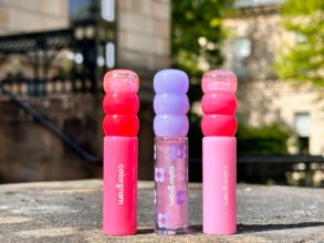 Colorgram fruity water tints for lips in sulking watermelon, dainty cherry and clear gloss
